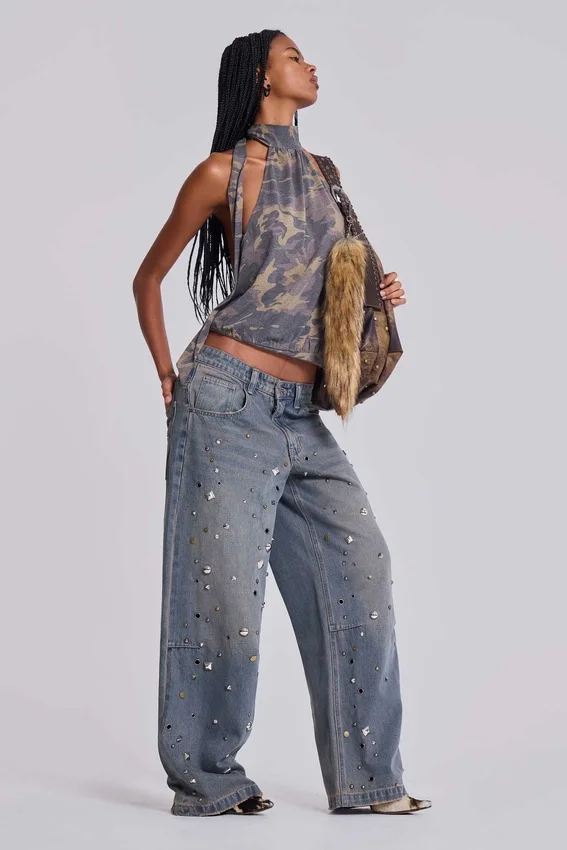 Colossus Jeans z nitami i ćwiekami
