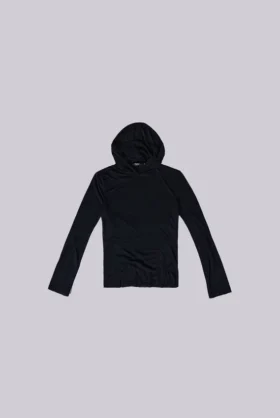 Czarna bluza z kapturem „Mist”