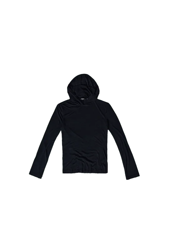 Czarna bluza z kapturem „Mist”