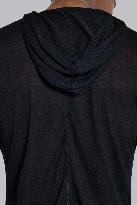 Czarna bluza z kapturem „Mist”