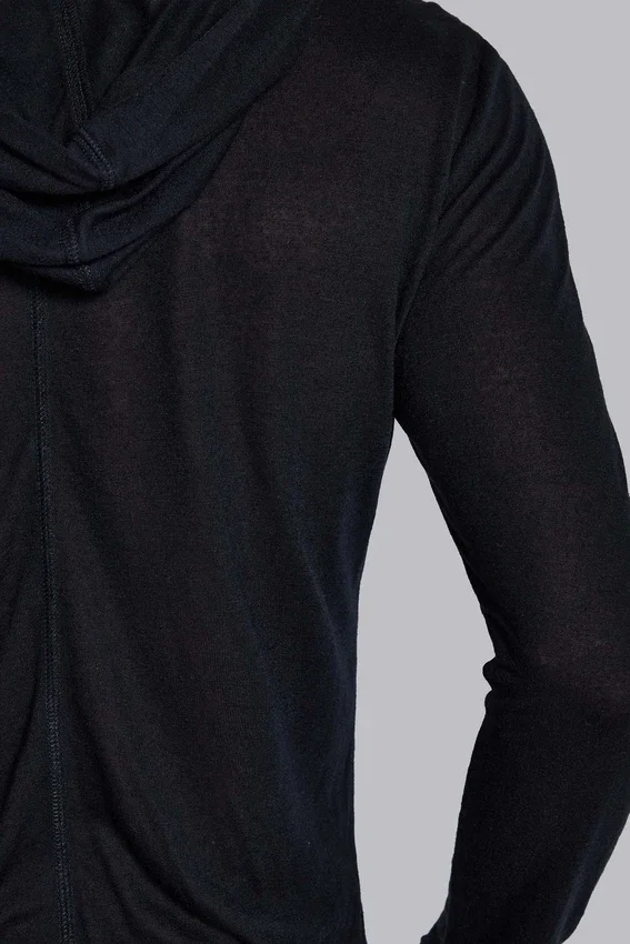 Czarna bluza z kapturem „Mist”