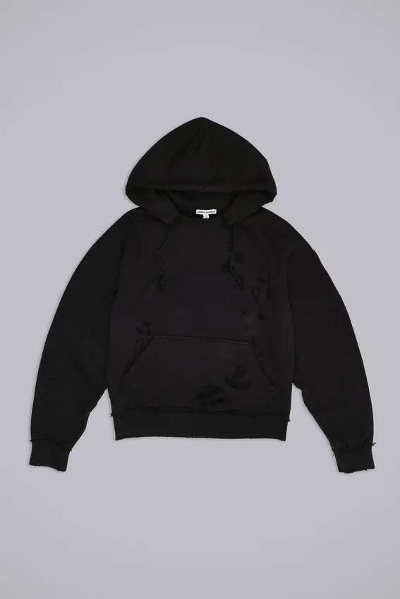 Czarna bluza z kapturem Pullover Bitten