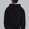 Czarna bluza z kapturem Pullover Bitten