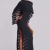 Czarna dzianinowa sukienka maxi Noir
