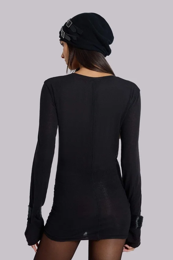 Czarna mini sukienka „Mist”