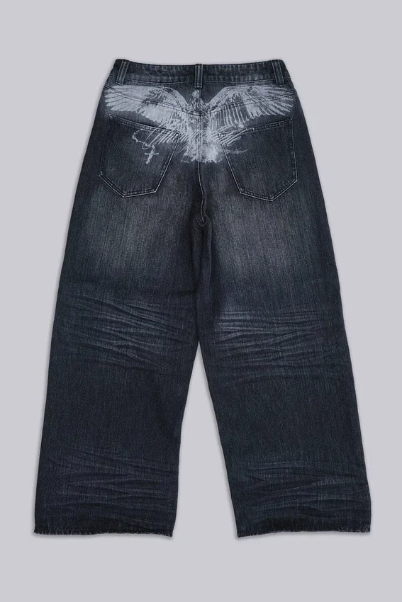Czarne dżinsy Falcon XL Colossus Jeans