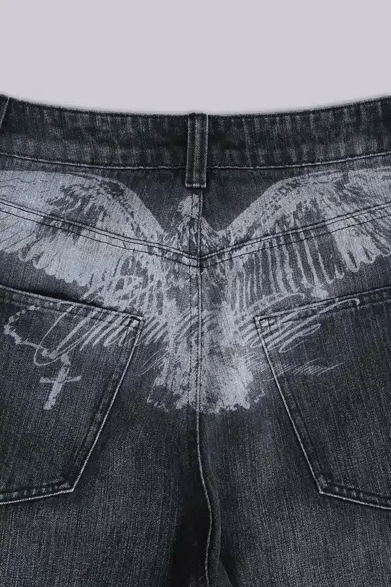 Czarne dżinsy Falcon XL Colossus Jeans