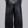 Czarne dżinsy Falcon XL Colossus Jeans