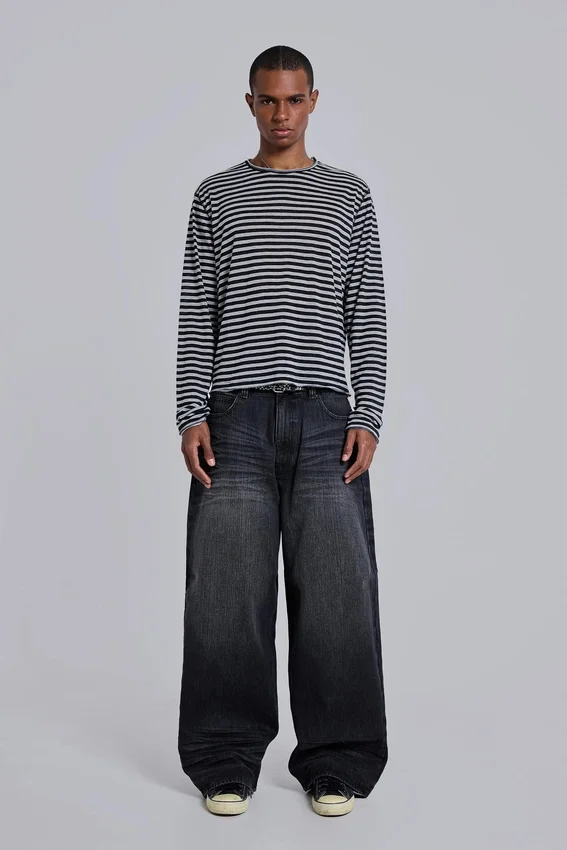 Czarne dżinsy Falcon XL Colossus Jeans