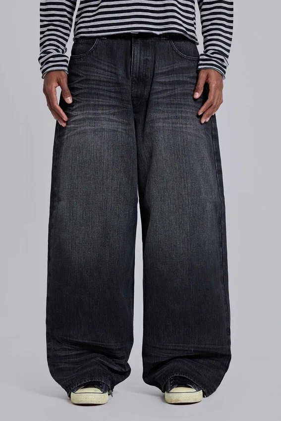 Czarne dżinsy Falcon XL Colossus Jeans