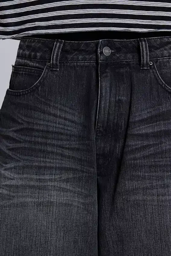 Czarne dżinsy Falcon XL Colossus Jeans