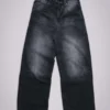 Czarne jeansy Colossus Jeans z efektem sprania