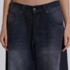 Czarne jeansy Colossus Jeans z efektem sprania