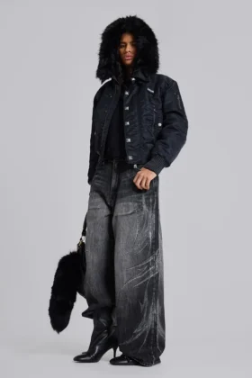 Czarne Jeansy Jewel Blade XL Colossus