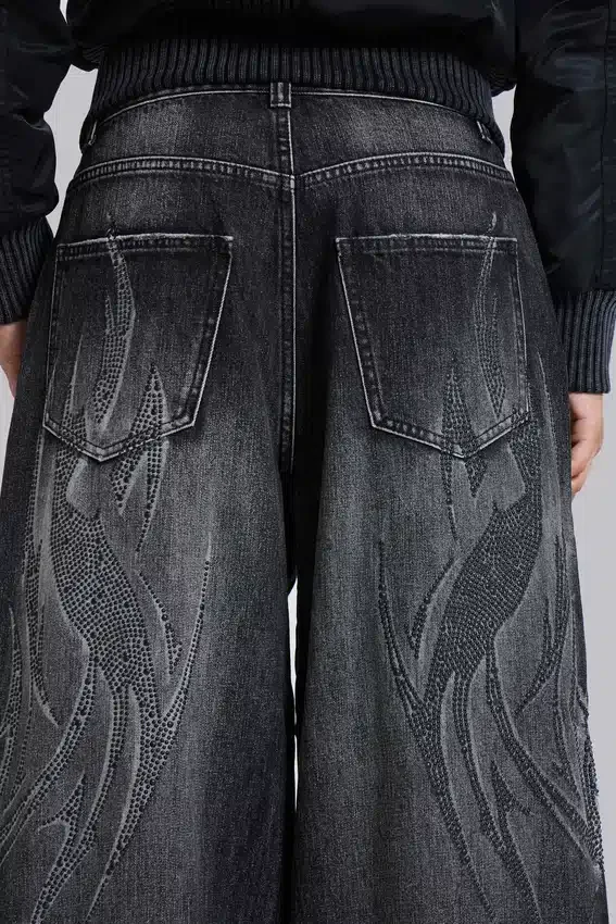 Czarne Jeansy Jewel Blade XL Colossus