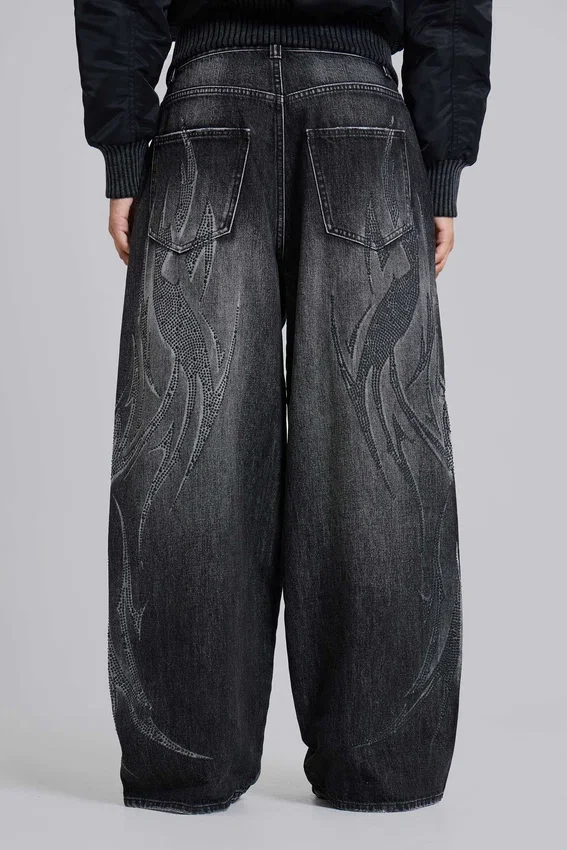 Czarne Jeansy Jewel Blade XL Colossus