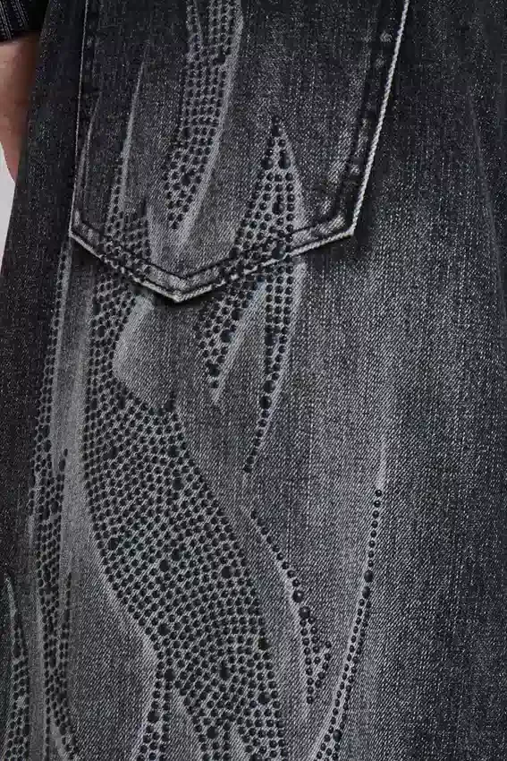 Czarne Jeansy Jewel Blade XL Colossus