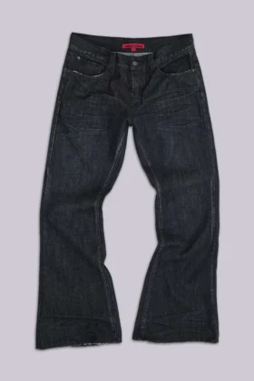 Czarne jeansy Jude Bootcut z rozszerzanymi nogawkami