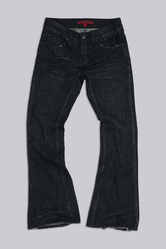 Czarne jeansy Jude Bootcut z rozszerzanymi nogawkami