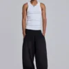 Czarne, luźne spodenki Monster Joggers z mankietami