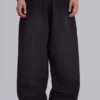 Czarne, luźne spodenki Monster Joggers z mankietami