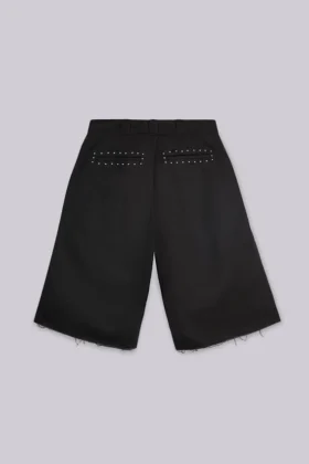 Czarne, luźne szorty Goliath XL z ćwiekami