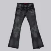 Czarne, sprane jeansy typu bootcut „Drift”