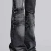 Czarne, sprane jeansy typu bootcut „Drift”