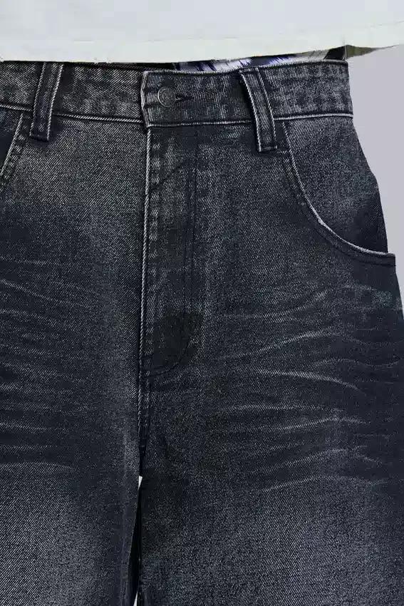 Czarne szorty jeansowe Cinch Colossus