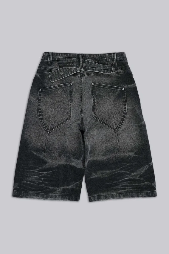 Czarne szorty jeansowe Cinch Colossus