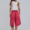 Czerwone szorty dresowe Monster Joggers w sportowe paski