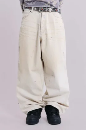 Dżinsy Ecru Paint Colossus Jeans