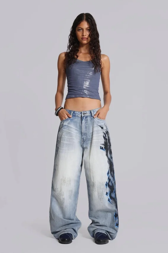 Dżinsy Spike Airbrush w rozmiarze XL Colossus Jeans