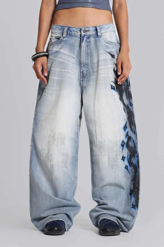 Dżinsy Spike Airbrush w rozmiarze XL Colossus Jeans