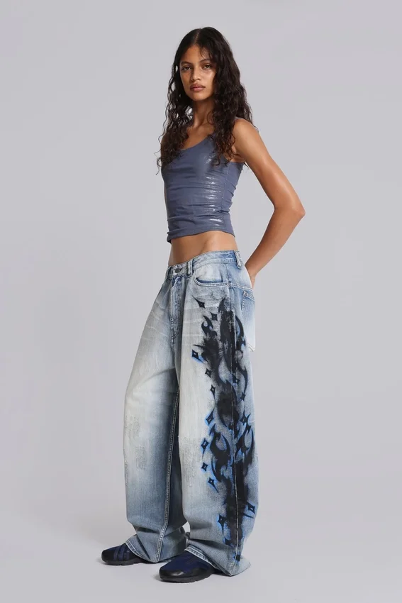 Dżinsy Spike Airbrush w rozmiarze XL Colossus Jeans