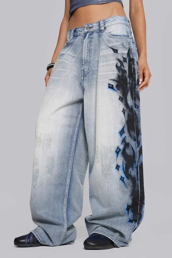 Dżinsy Spike Airbrush w rozmiarze XL Colossus Jeans