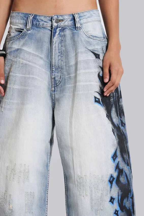 Dżinsy Spike Airbrush w rozmiarze XL Colossus Jeans