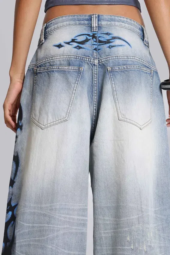 Dżinsy Spike Airbrush w rozmiarze XL Colossus Jeans