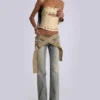 Dżinsy Strap Up w stylu stone wash