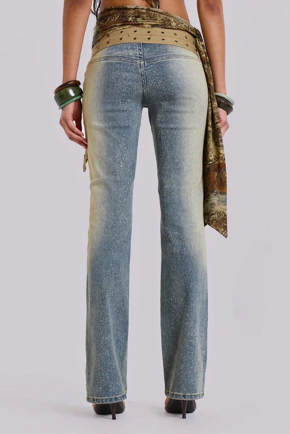 Dżinsy Strap Up w stylu stone wash