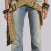 Dżinsy Strap Up w stylu stone wash