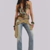 Dżinsy Strap Up w stylu stone wash