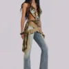 Dżinsy Strap Up w stylu stone wash