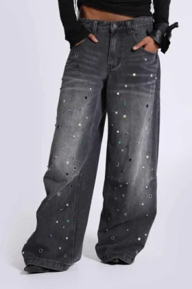 Dżinsy Trixa Colossus Jeans z ćwiekami