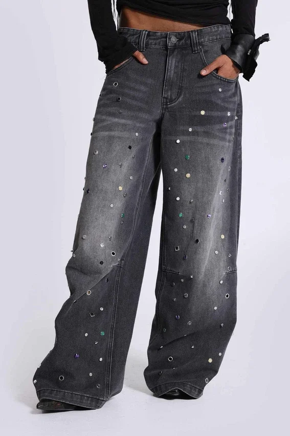 Dżinsy Trixa Colossus Jeans z ćwiekami