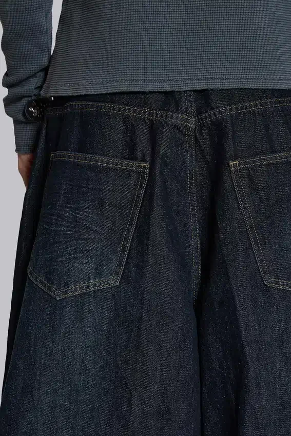 Dżinsy XL Colossus Indygo z przetarciami