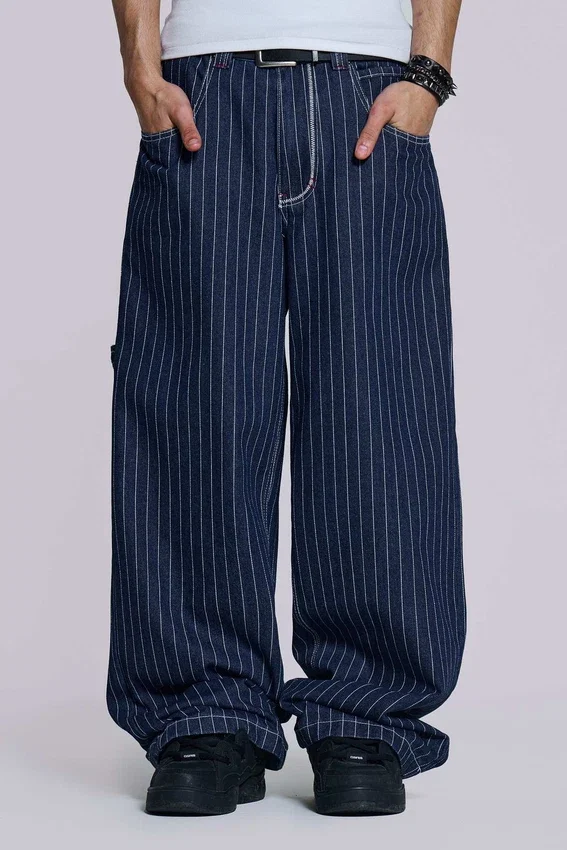 Granatowe Jeans Ollie Pinstripe XL Colossus