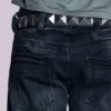 Indigo Creased Drift Bootcut Jeansy