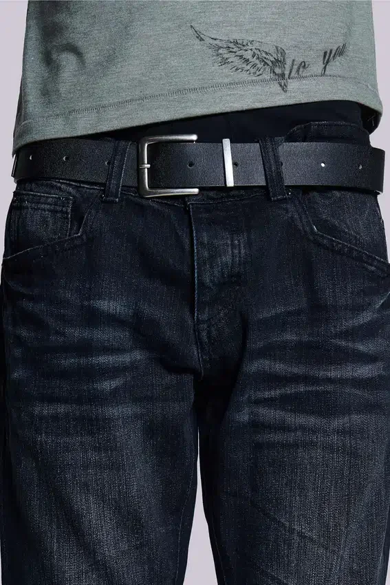 Indigo Creased Drift Bootcut Jeansy