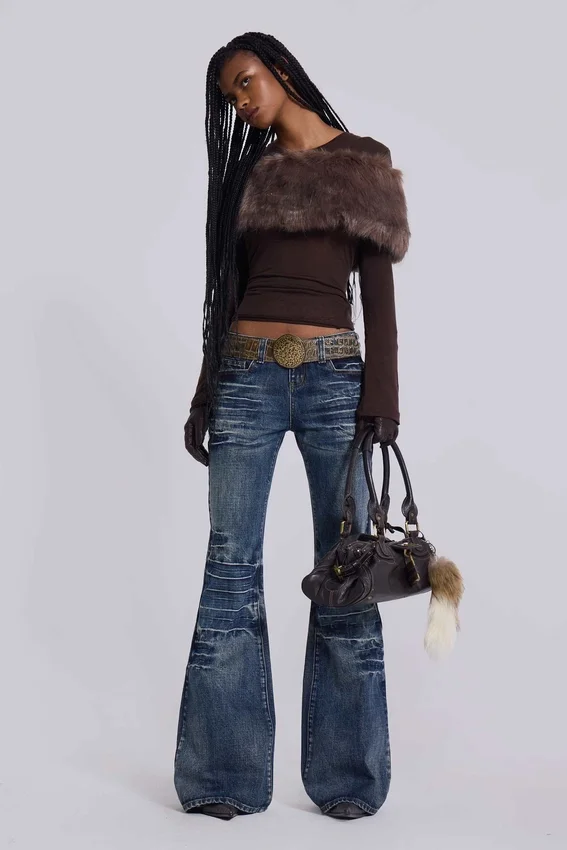 Jeansy bootcut w kolorze średnio niebieskim „Drift”